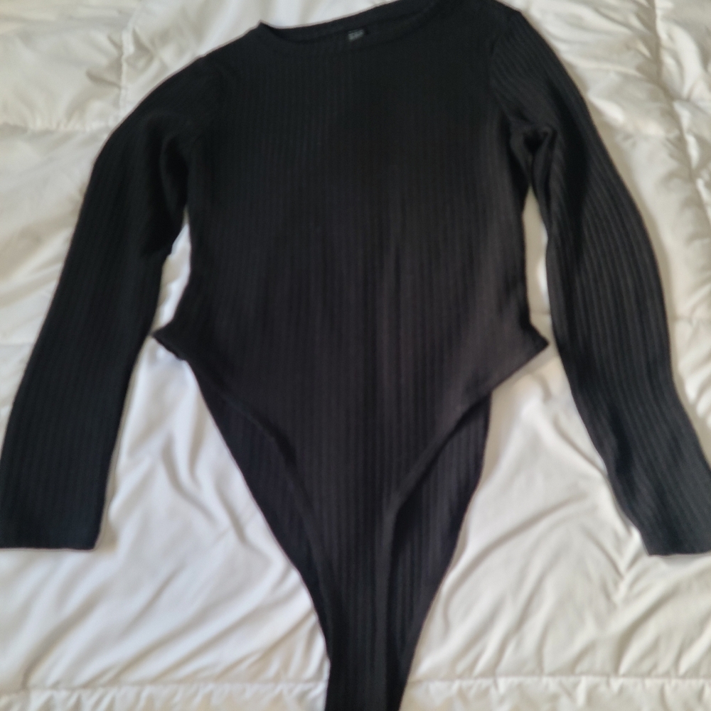 Black Long Sleeve Bodysuit